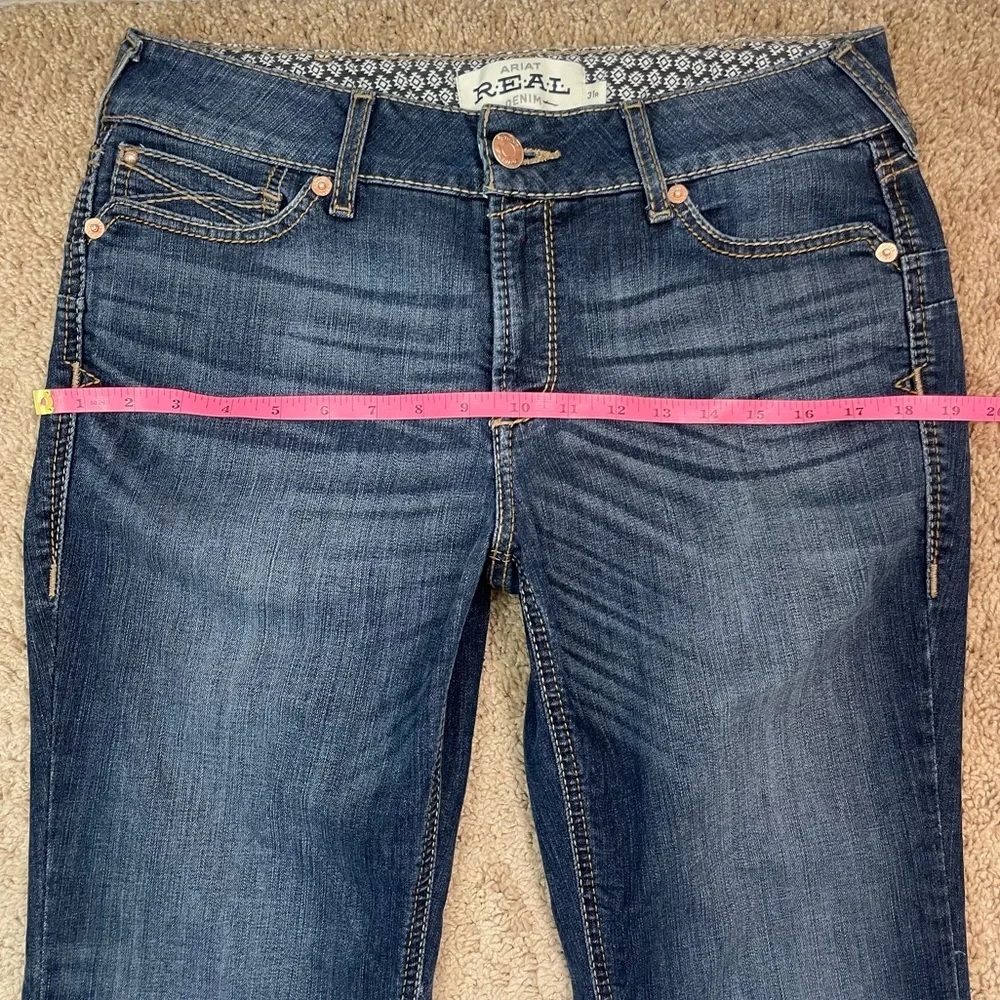 Ariat Women’s R.E.A.L Rosa Dark Wash Mid-Rise Bootcut Jeans Size 31 Regular - Picture 11 of 16